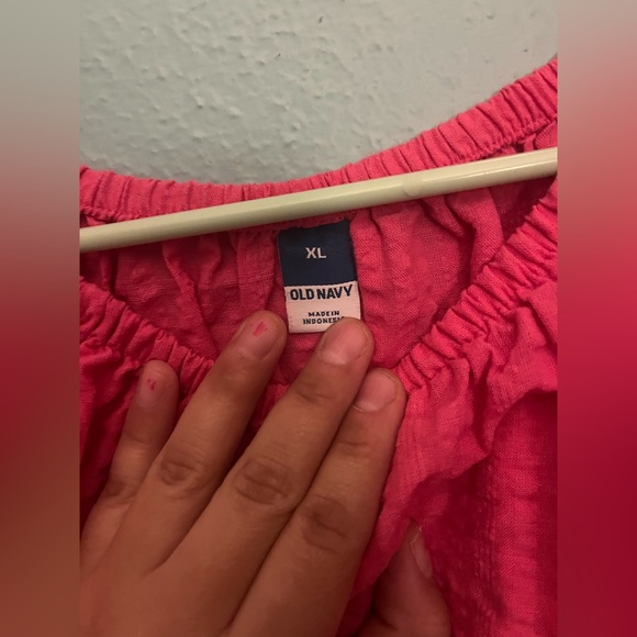 Buy 2 get 1 FREE✨OLD NAVY seersucker blouse 🩷 - Picture 2 of 5